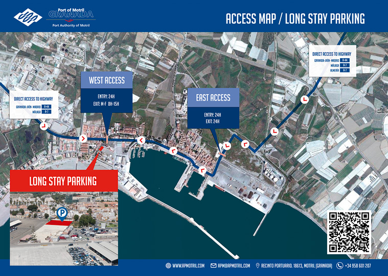 Long stay parking location map