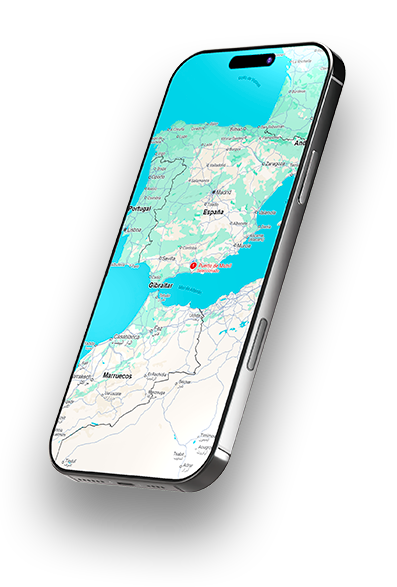 Mapa en móvil